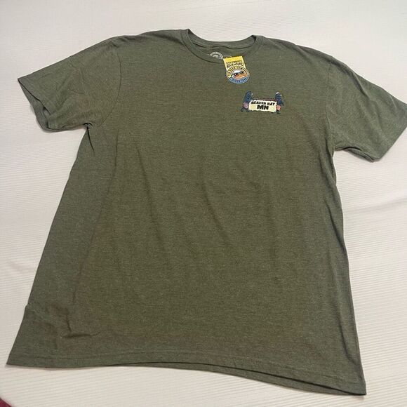NWT The Duck Company Beaver Bay Green T-Shirt Size Large New - Picture 2 of 8